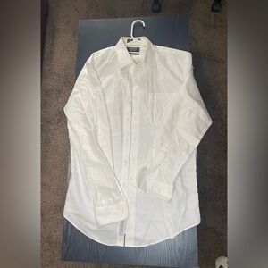 Nordstrom Men's White Dress Shirt - Classic Button-Front